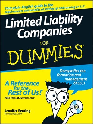 cover image of Limited Liability Companies For Dummies